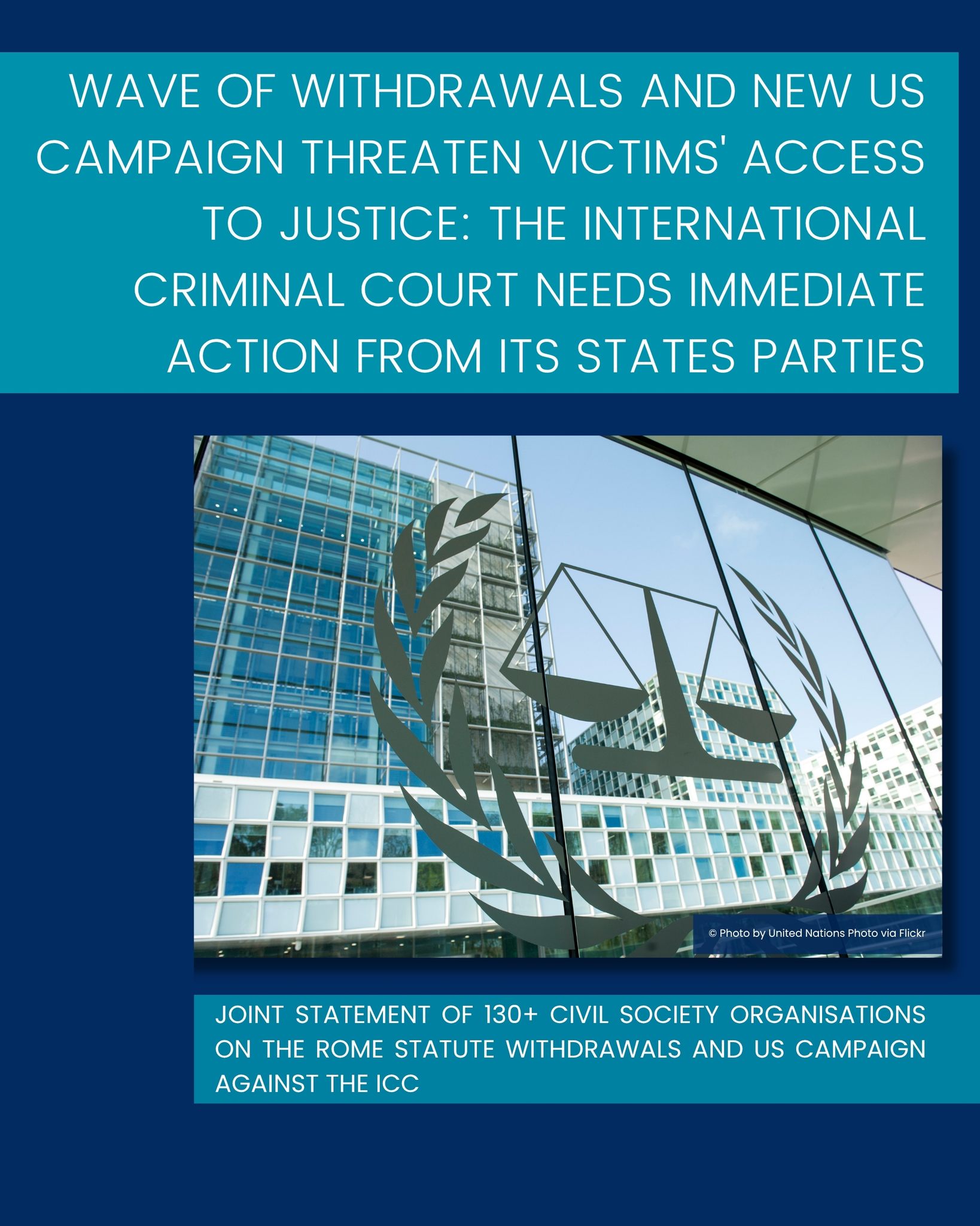 Civil society organisations call on ICC States Parties to protect the Court and victims' access to justice